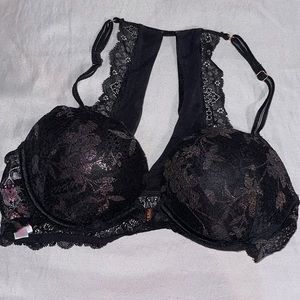 COPY - Victoria’s Secret Pink Black Lacy Push Up Bra